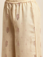 Thumbnail for Jompers Women's Gotta Patti work Kurta, Palazzos & Dupatta - Pink - Distacart