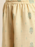 Thumbnail for Jompers Women's Gotta Patti work Kurta, Palazzos & Dupatta - Sky Blue - Distacart