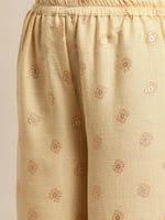 Thumbnail for Jompers Women's Gotta Patti work Kurta, Palazzos & Dupatta - Orange - Distacart