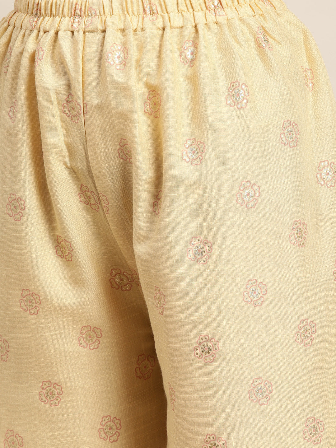 Jompers Women's Printed Kurta with Palazzos & Dupatta - Pink - Distacart