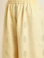 Thumbnail for Jompers Women's Gotta Patti Kurta with Palazzos & Dupatta - Green - Distacart
