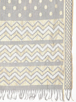 Thumbnail for Jompers Women's georgette Foil Print Kurta palazzo Dupatta Set - Grey - Distacart