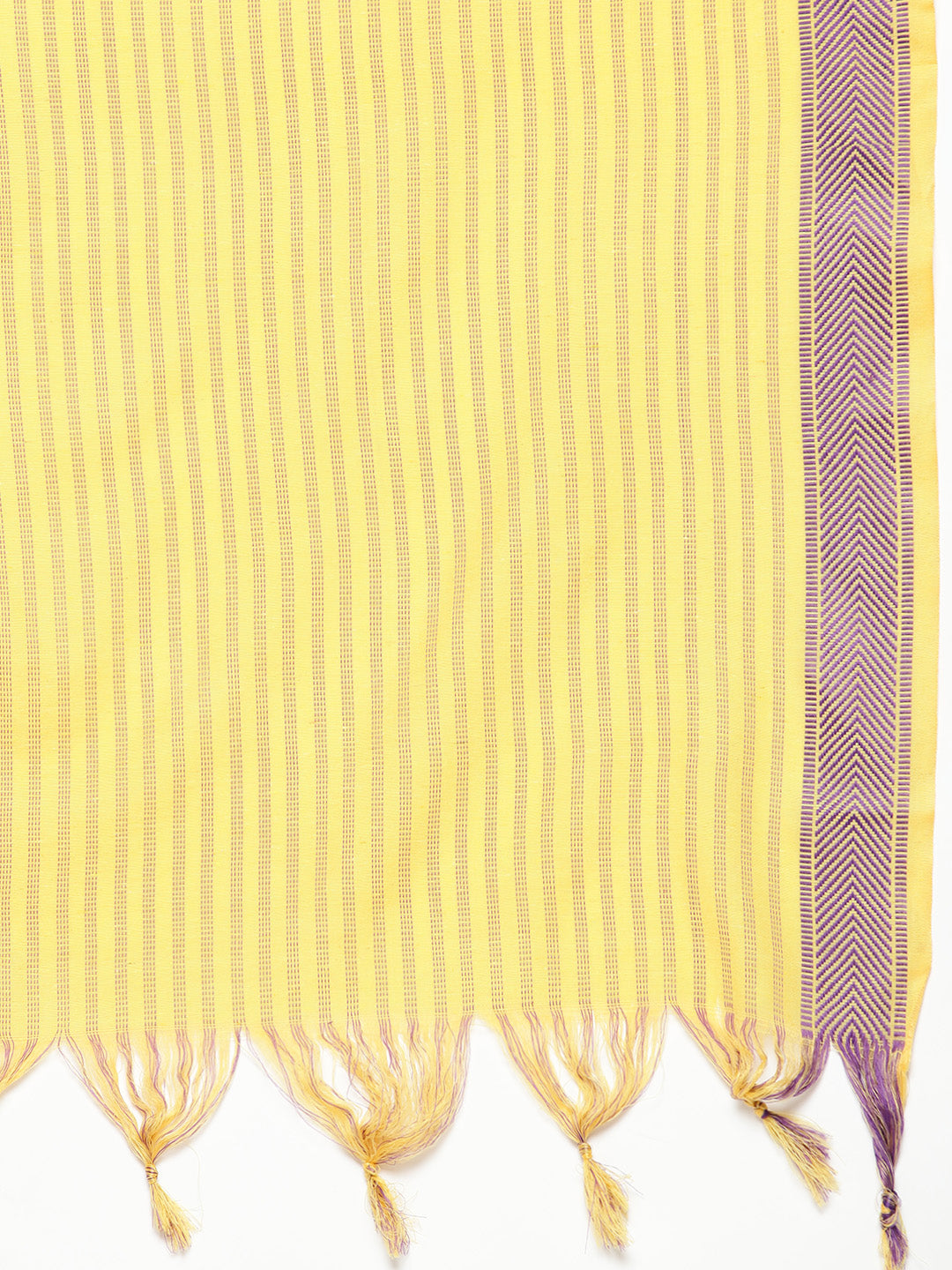 Jompers Women's Woven design kurta, palazzo and dupatta set - Yellow - Distacart