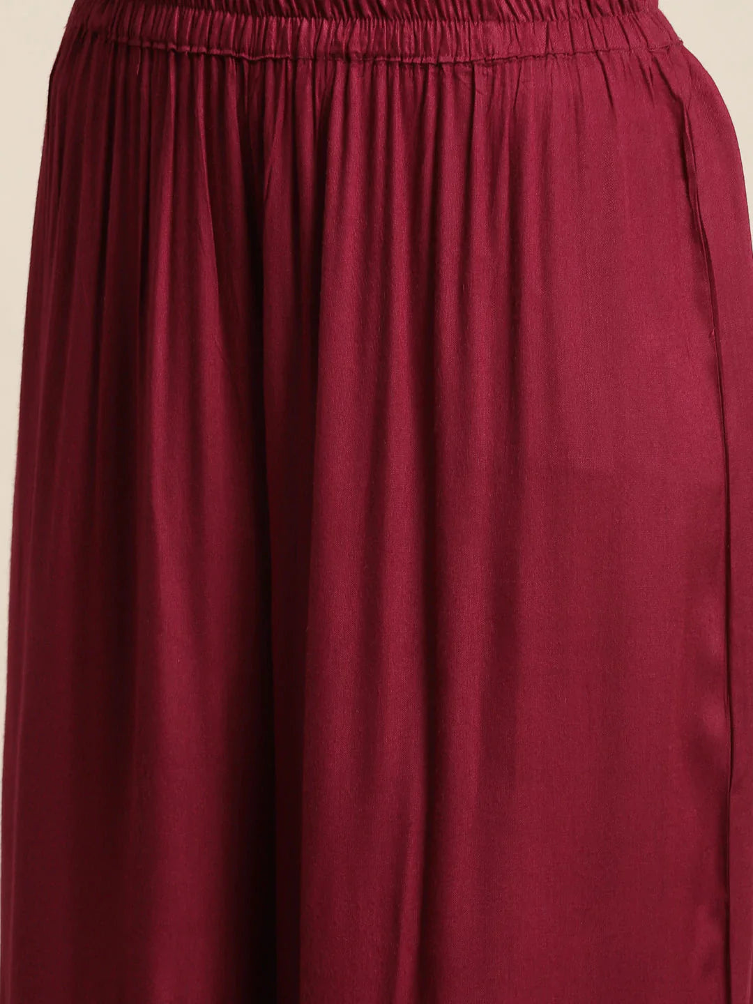 Jompers Women's Maroon Embroidered Kurta with Sharara - Distacart