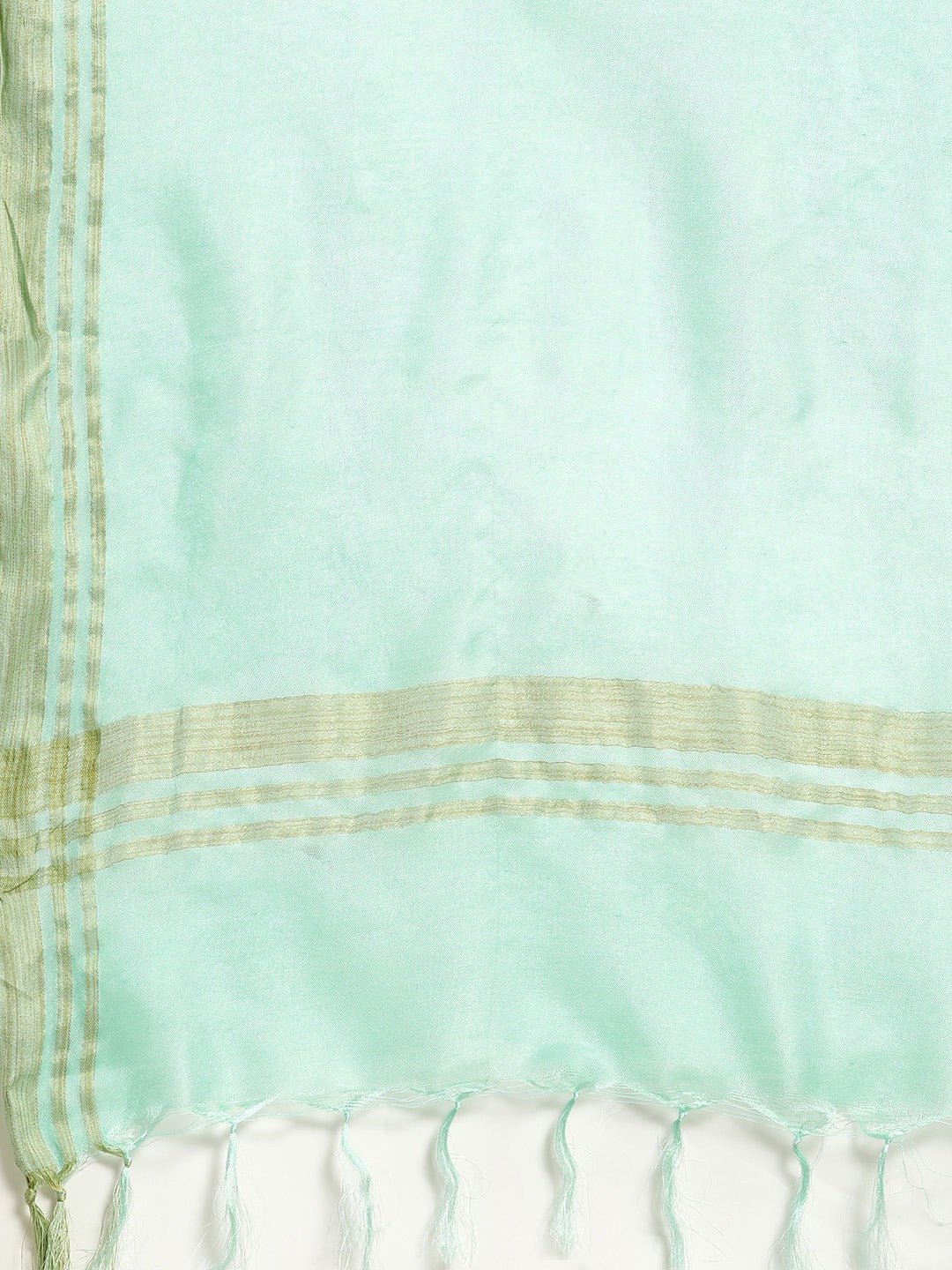 Jompers Women's Turquoise Blue Woven Design Gotta Patti Kurta with Sharara & Dupatta - Distacart