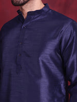 Thumbnail for Jompers Men's Woven Design Nehru Jacket With Kurta Pyjama Set - Brown - Distacart