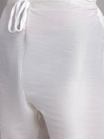 Thumbnail for Jompers Men's Cream Woven Design Nehru Jacket With Solid Kurta Pyjama - Distacart