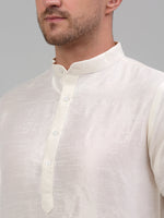 Thumbnail for Jompers Men's Embroidered Nehru Jacket With Solid Kurta Pyjama Set - Black - Distacart