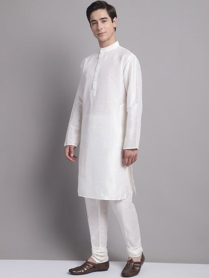 Jompers Men's Grey Sequins and Embroidred Nehru Jacket With Solid Kurta Pyjama - Distacart