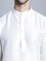 Thumbnail for Jompers Men's Woven Design Nehru Jacket With Kurta Pyjama Set - Navy Blue - Distacart