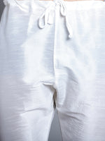 Thumbnail for Jompers Men's Woven Design Nehru Jacket With Kurta Pyjama Set - Navy Blue - Distacart