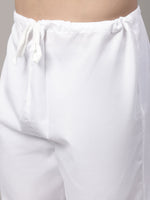 Thumbnail for Jompers Men's Beige Embroidered Kurta Pyjama With Woven Design Nehru Jacket - Distacart