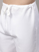 Thumbnail for Jompers Men's Off White Embroidered Kurta Pyjama With Lime Printed Nehru Jacket - Distacart