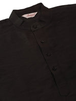 Thumbnail for Jompers Men's Solid Kurta Pyjama With Green Woven Design Nehru Jacket - Distacart