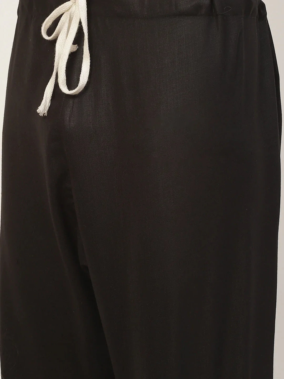 Jompers Men's Kurta Pyjama With Black Solid Nehru Jacket - Distacart