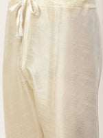 Thumbnail for Jompers Men's Solid Kurta Pyjama With Floral Cream Printed Nehru Jacket - Distacart