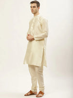Thumbnail for Jompers Men's Printed Nehru Jacket and Kurta Pyjama Set - Maroon - Distacart