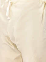 Thumbnail for Jompers Men's Solid Kurta Pyjama With Beige Floral Embroidered Nehru Jacket - Distacart