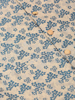 Thumbnail for Jompers Men's Solid Kurta Pyjama With Blue Floral Embroidered Nehru Jacket - Distacart