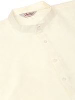 Thumbnail for Jompers Men's Solid Kurta Pyjama With Grey Floral Embroidered Nehru Jacket - Distacart