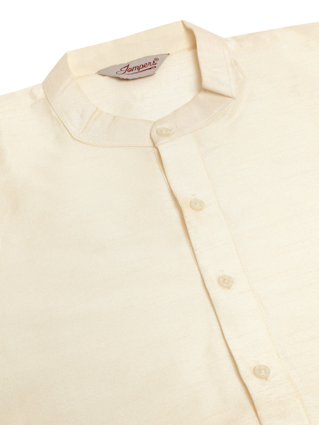 Jompers Men's Solid Kurta Pyjama With Nehru Jacket - Brown - Distacart