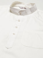 Thumbnail for Jompers Men's Kurta Pyjama With Charcoal Grey Solid Nehru Jacket - Distacart