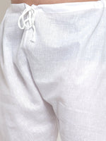 Thumbnail for Jompers Men's Solid Dobby Kurta Payjama Set - White - Distacart