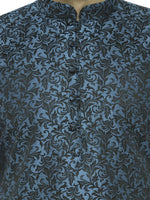 Thumbnail for Jompers Men's Green & Black Self Design Kurta with Churidar - Distacart