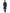 Jompers Men's Royal Blue & Black Self Design Kurta with Churidar - Distacart