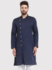 Jompers Men's Navy Self Design Kurta Only - Distacart