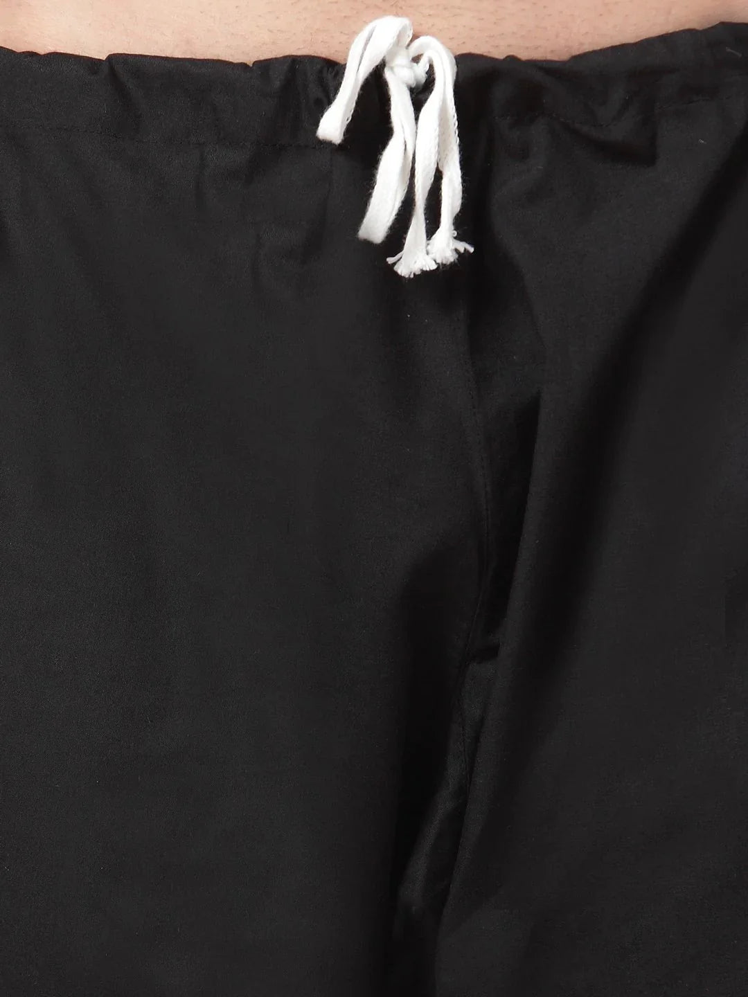 Jompers Men's Black Solid Kurta with Churidar - Distacart