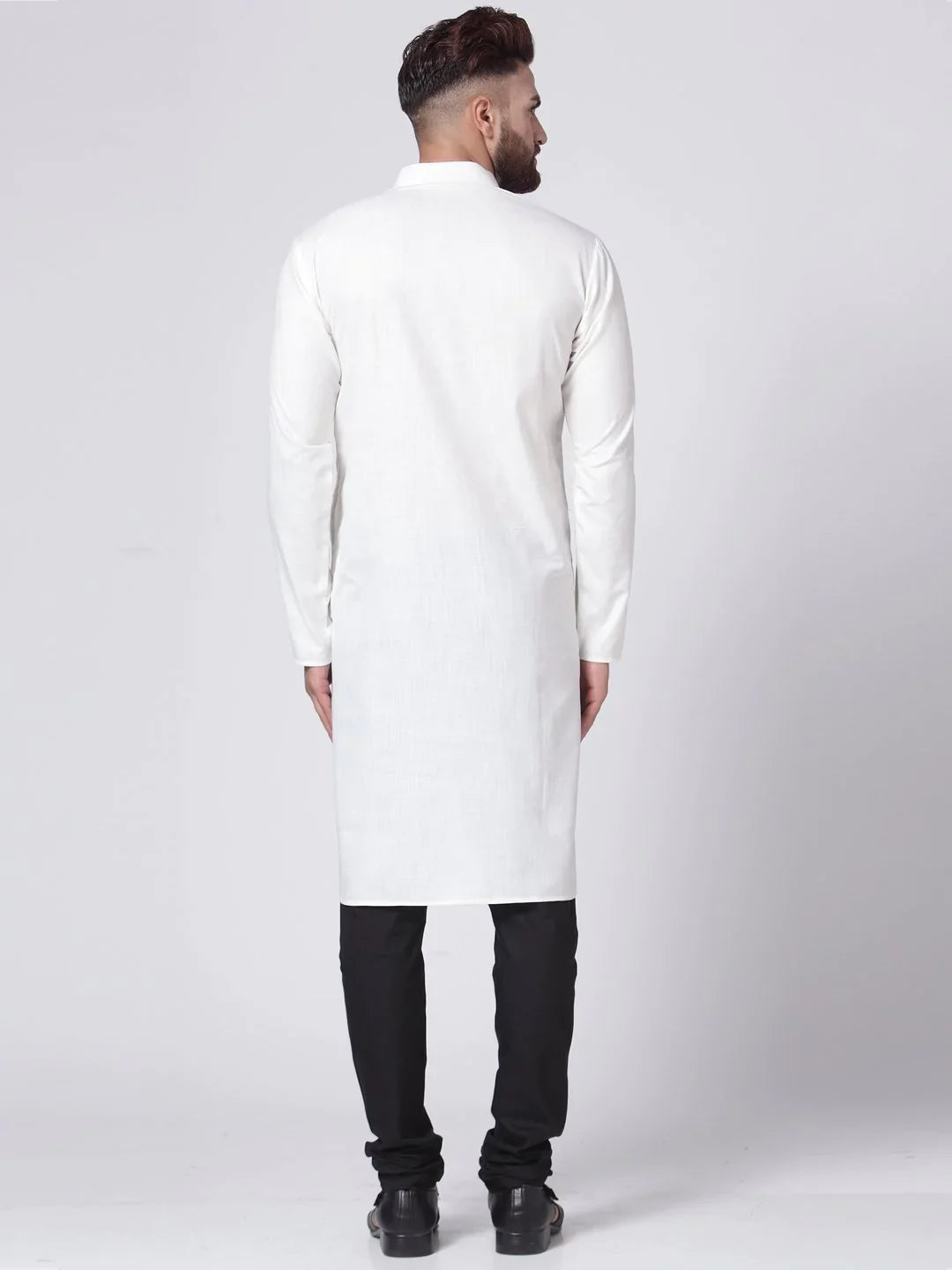 Jompers Men's White Solid Kurta Only - Distacart