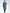 Jompers Men's Royal-Blue Colored & Black Self Design Kurta with Churidar - Distacart