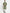 Jompers Men's Green-Colored & Golden Self Design Kurta with Churidar - Distacart