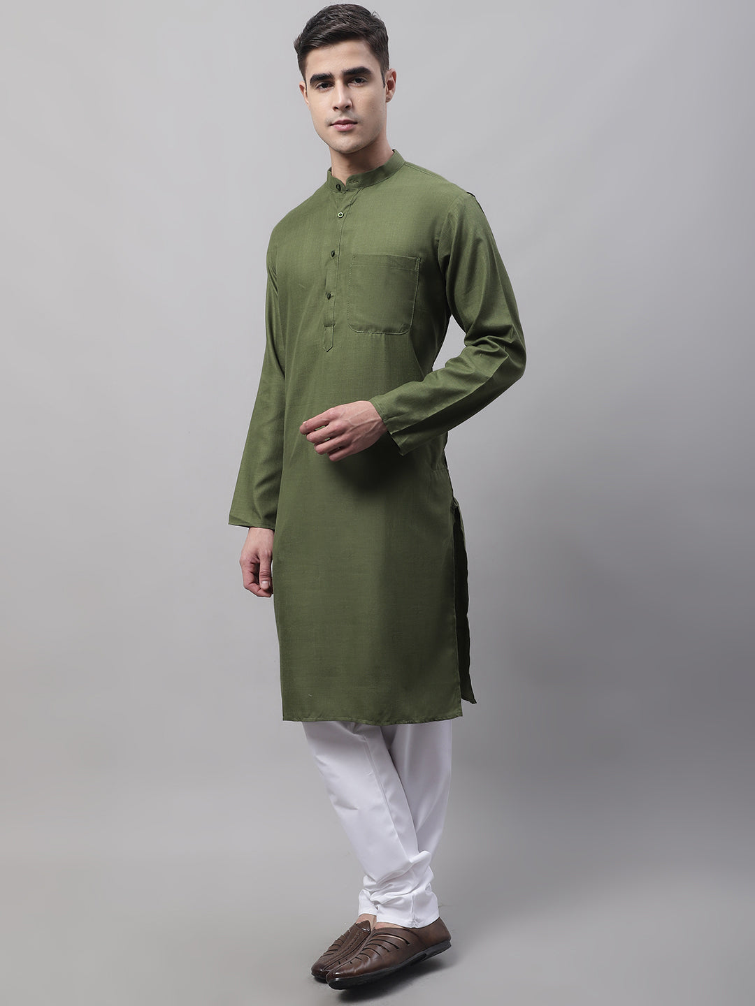 Jompers Men's Cotton Solid Kurta Payjama Sets - Distacart
