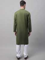 Thumbnail for Jompers Men's Cotton Solid Kurta Payjama Sets - Distacart