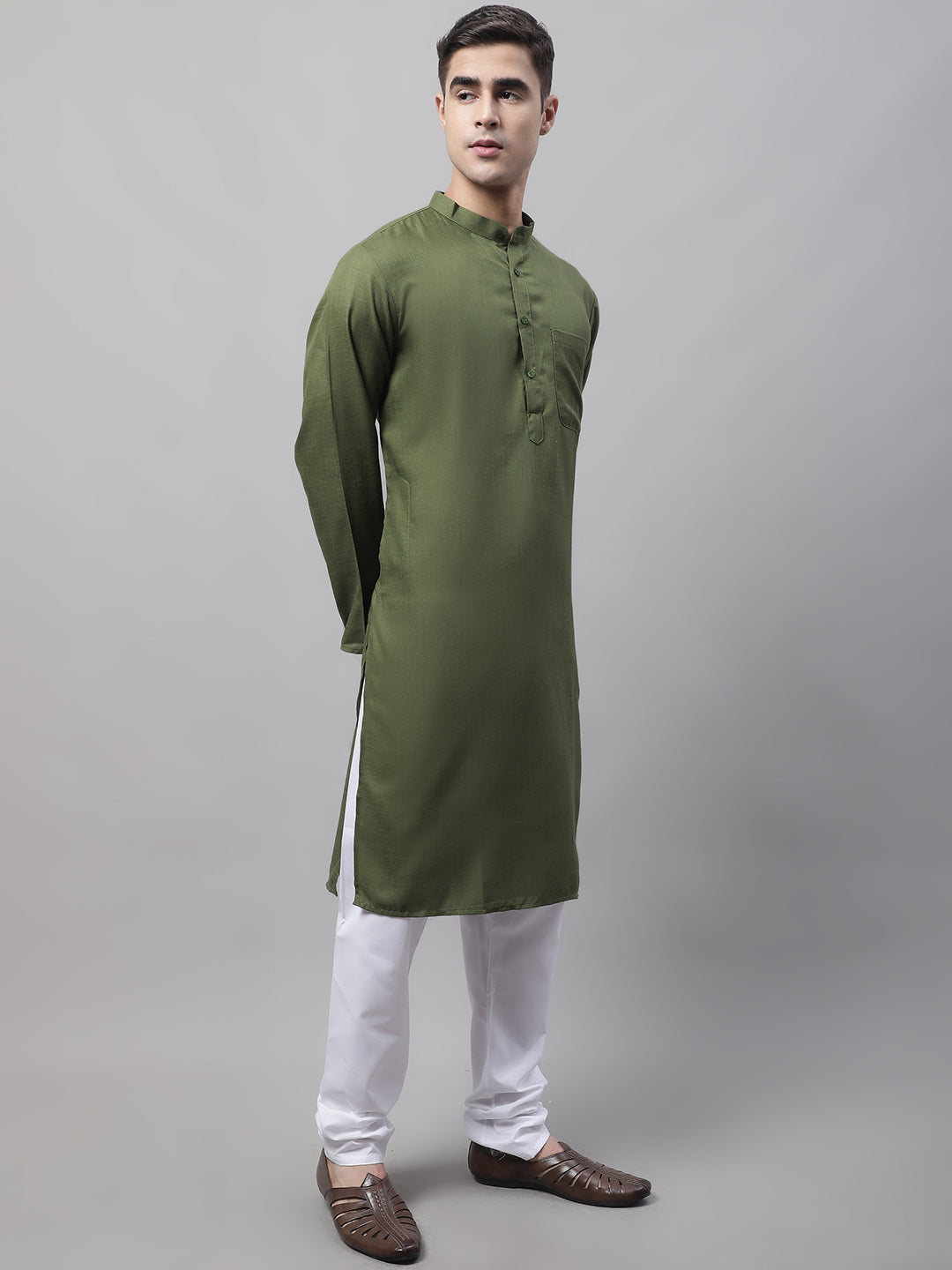 Jompers Men's Cotton Solid Kurta Payjama Sets - Distacart