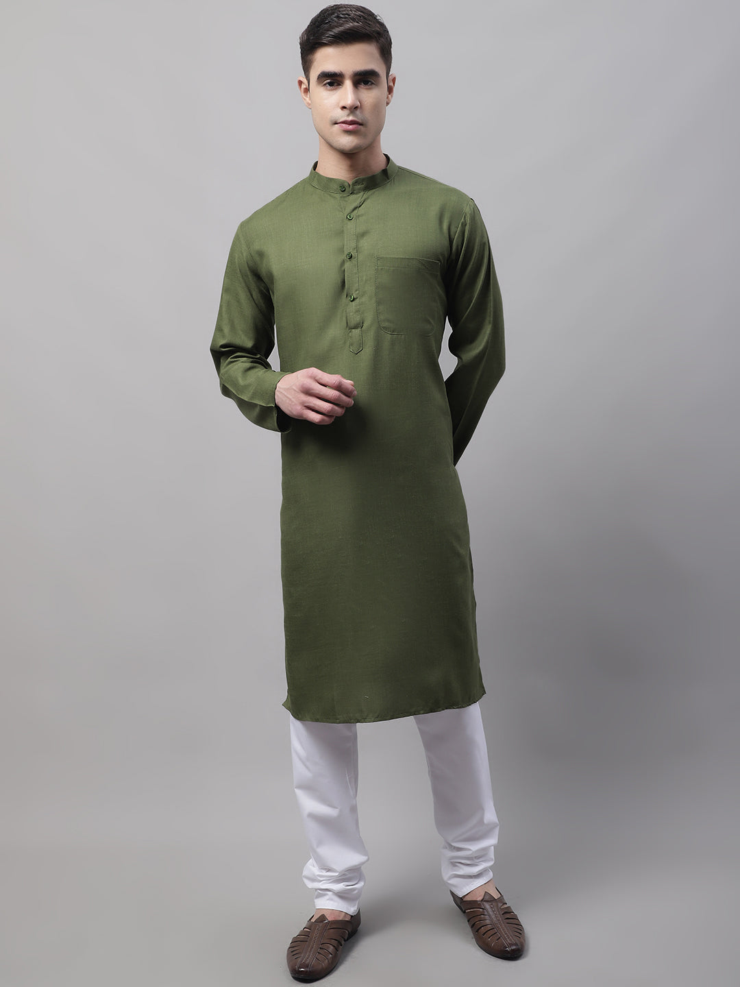 Jompers Men's Cotton Solid Kurta Payjama Sets - Distacart