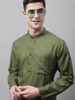 Thumbnail for Jompers Men's Cotton Solid Kurta Payjama Sets - Distacart
