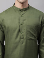 Thumbnail for Jompers Men's Cotton Solid Kurta Payjama Sets - Distacart