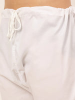 Thumbnail for Jompers Men's Pink & White Embroidered Straight Kurta Pyjama Set - Distacart