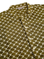 Thumbnail for Jompers Men's Olive Green Chikankari Kurta with Churidar - Distacart