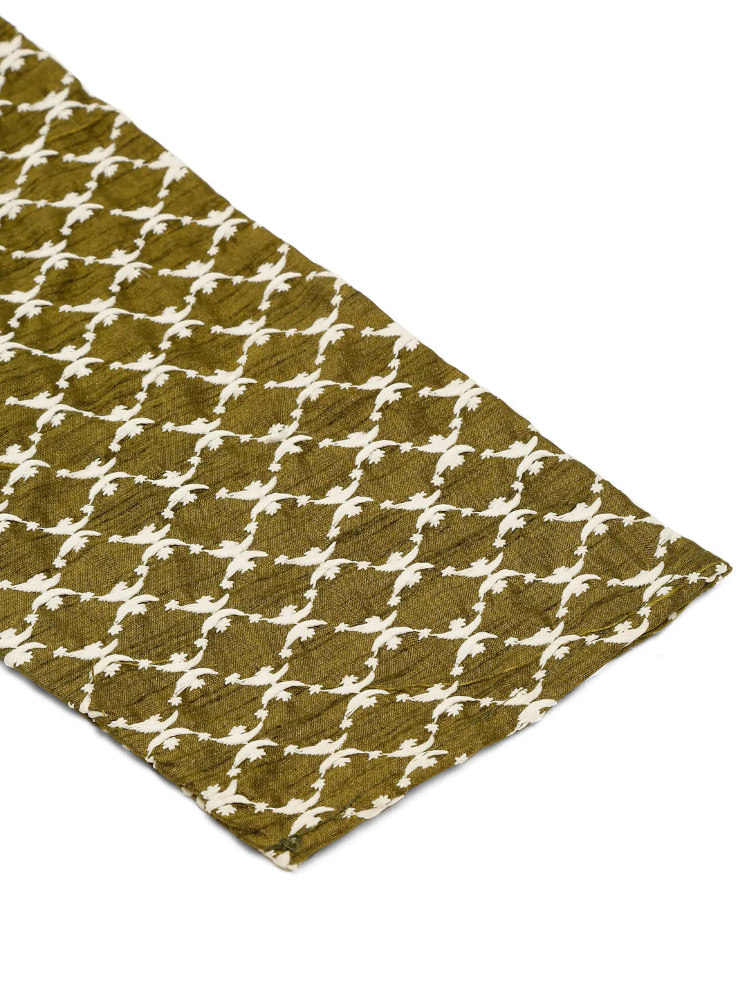 Jompers Men's Olive Green Chikankari Kurta with Churidar - Distacart