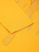 Thumbnail for Jompers Men's Cotton Embroidered Kurta Pajama Sets - Mustard - Distacart