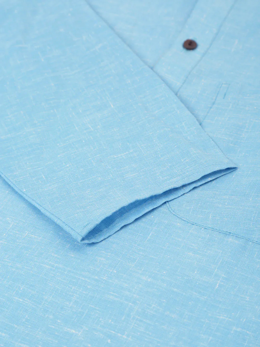 Jompers Men's Cotton Solid Kurta Pajama Set - Sky Blue - Distacart