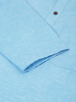 Thumbnail for Jompers Men's Cotton Solid Kurta Pajama Set - Sky Blue - Distacart