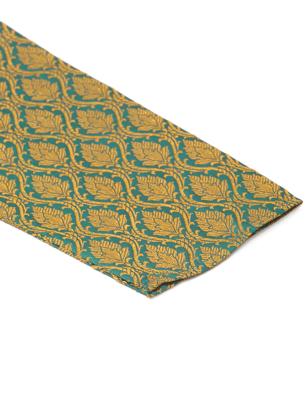 Jompers Men's Woven Design Jacquard Kurta Pyjama - Green - Distacart
