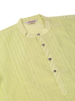 Thumbnail for Jompers Men's Silk Blend Sequence Embroidered Kurta Pyjama Set - Green - Distacart