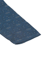 Thumbnail for Jompers Men's Silk Blend Collar Embroidered Kurta Pyjama Set - Peacock - Distacart