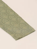 Thumbnail for Jompers Men's Silk Blend Collar Embroidered Kurta Pyjama Set - Pista - Distacart